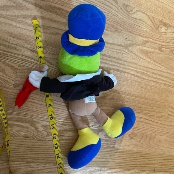 Vintage Jiminy Cricket Disney Plush Toy 90s Pinocchio Jimmy - Picture 6 of 8